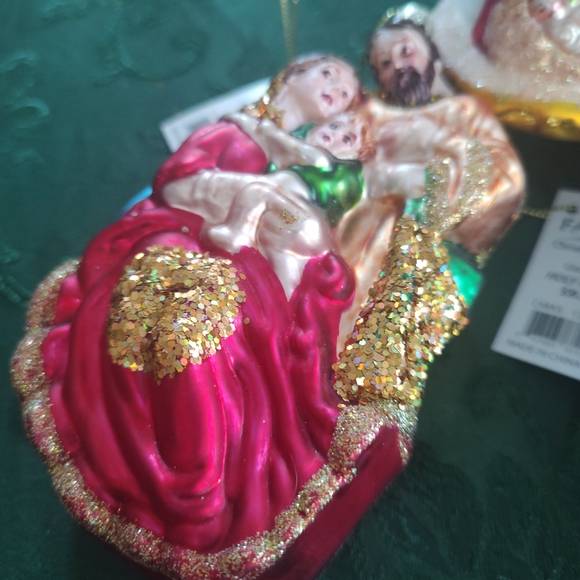 Colorful Christmas Ornaments with Religious Figures pre-owned with tags - Picture 4 of 10